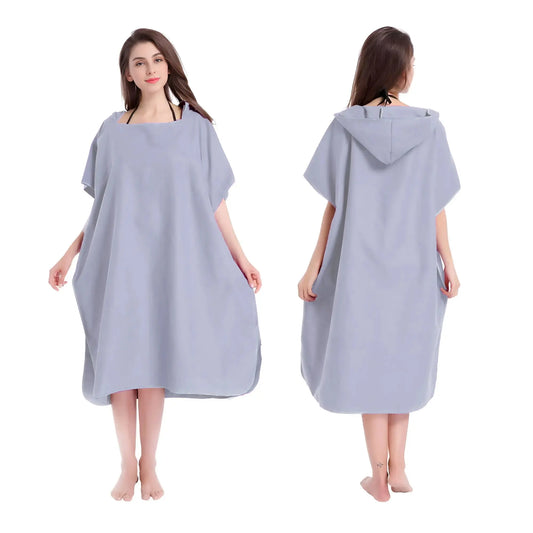 Premium Changing Towel Poncho - Playa 2.0 - LIGHT GREY Poncho Playa.