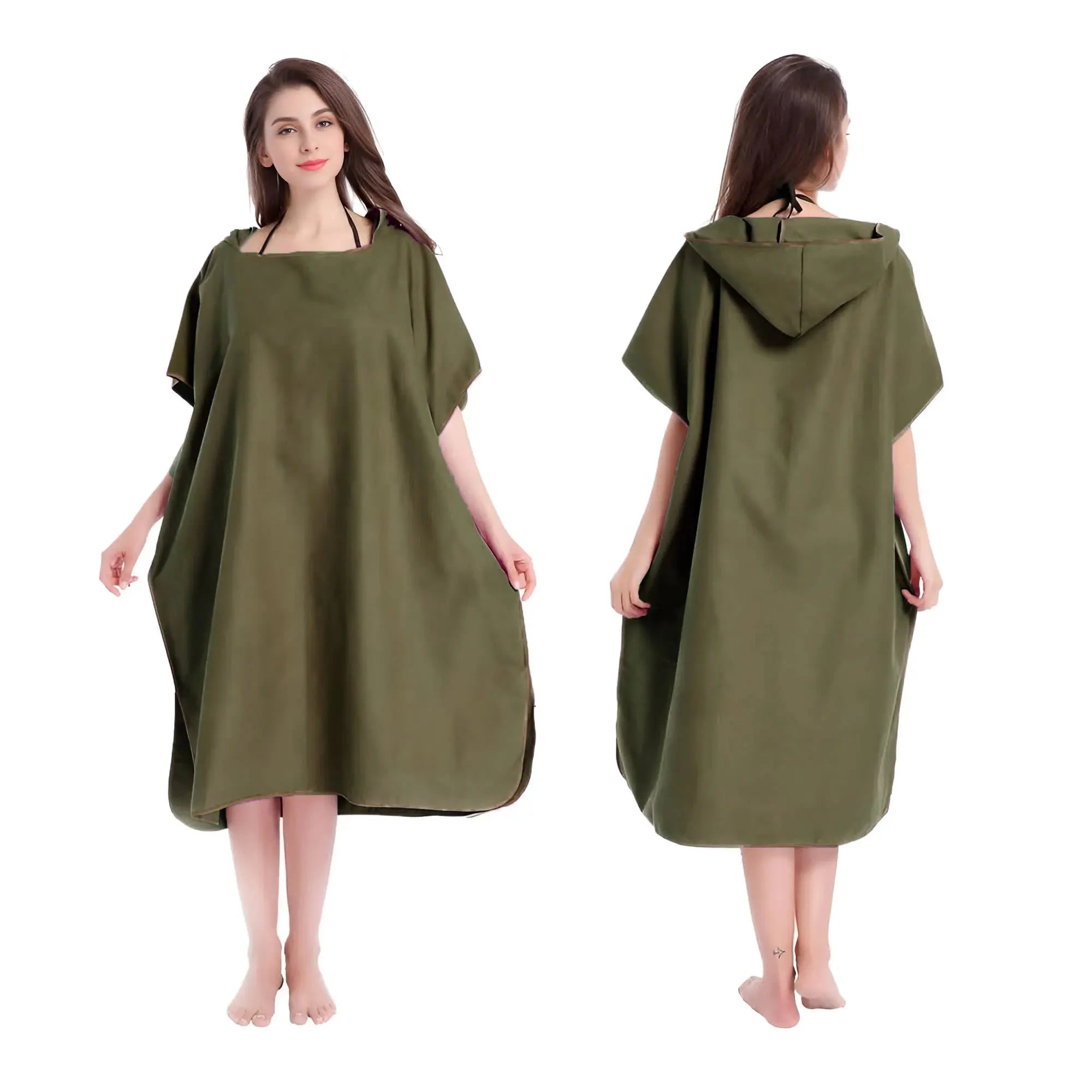 Premium Changing Towel Poncho - Playa 2.0 - ARMY GREEN Poncho Playa.